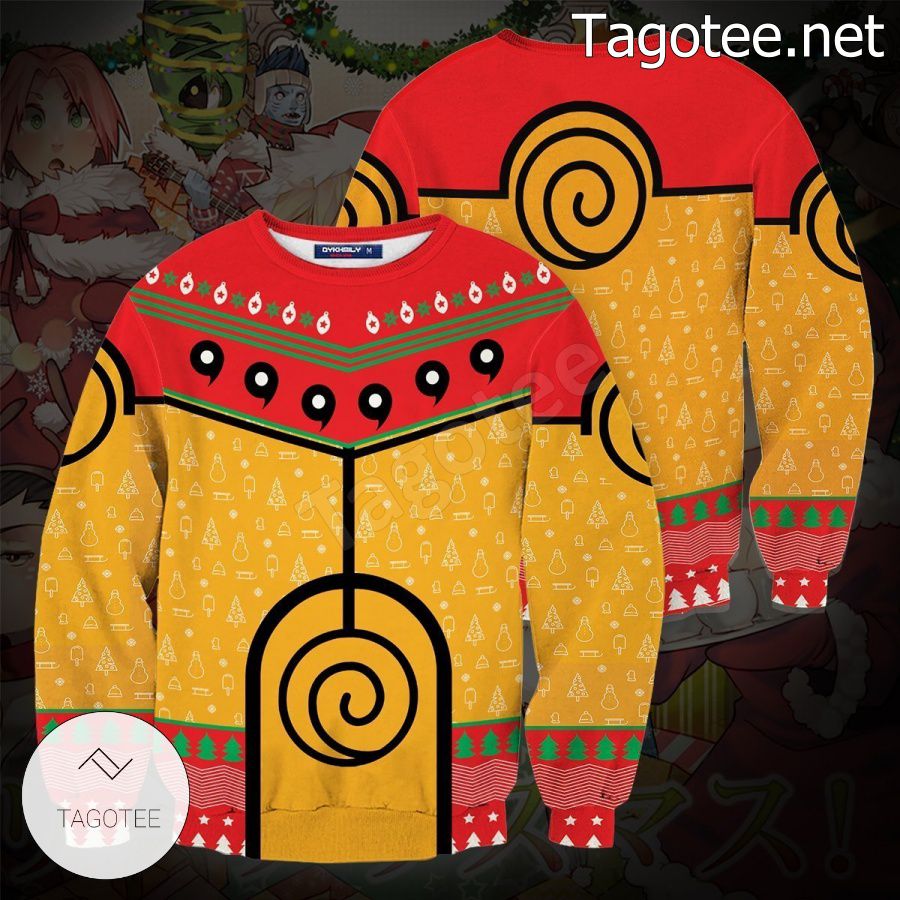 Nine-Tails Chakra Mode Naruto Xmas Ugly Christmas Sweater