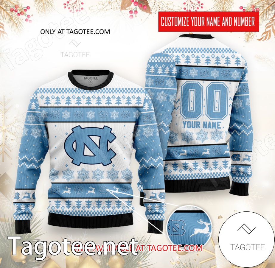 North Carolina College Rugby Custom Ugly Christmas Sweater - BiShop