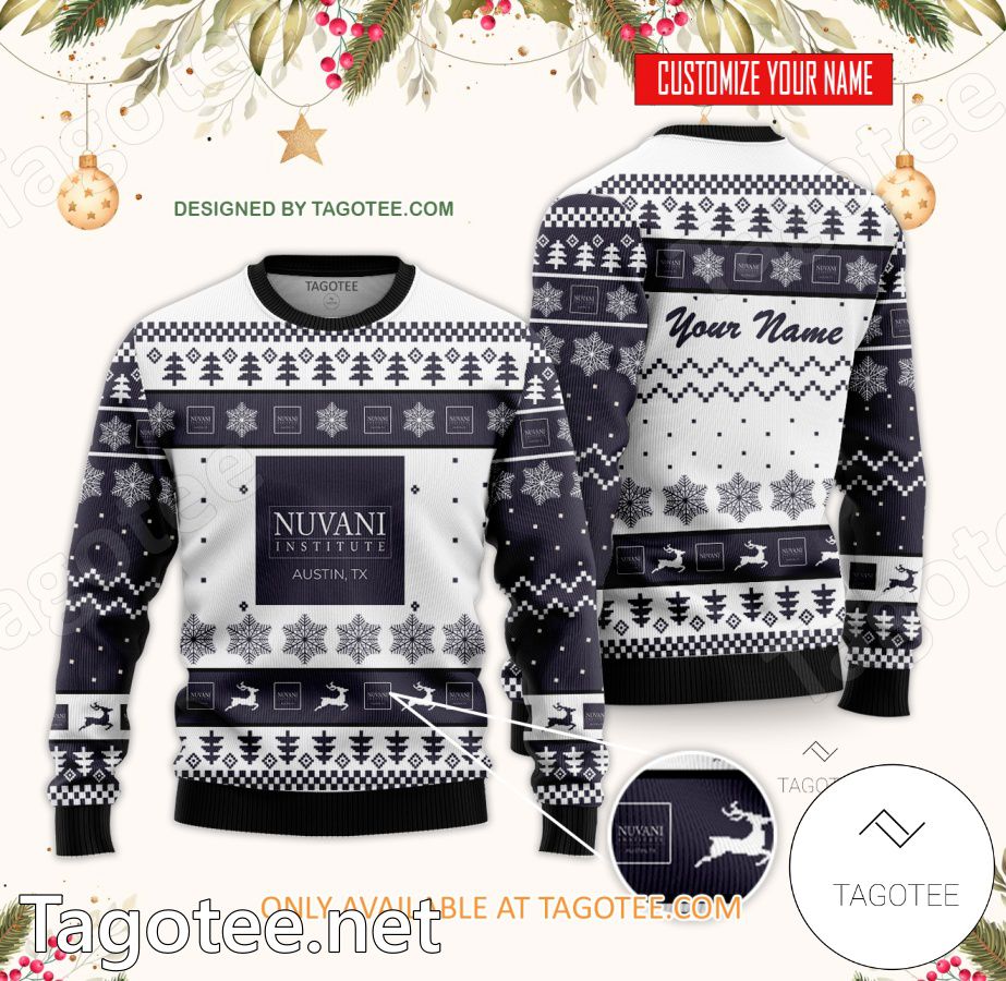 Nuvani Institute-North Campus Custom Ugly Christmas Sweater - BiShop