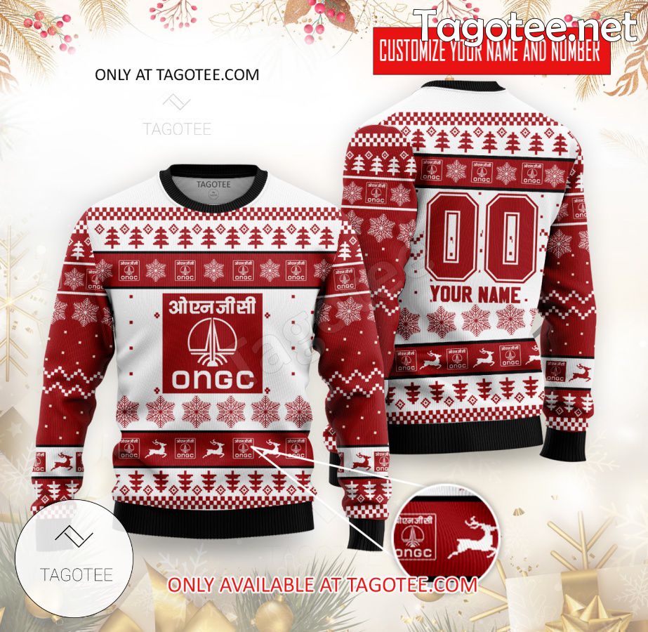 ONGC FC Custom Ugly Christmas Sweater - EmonShop