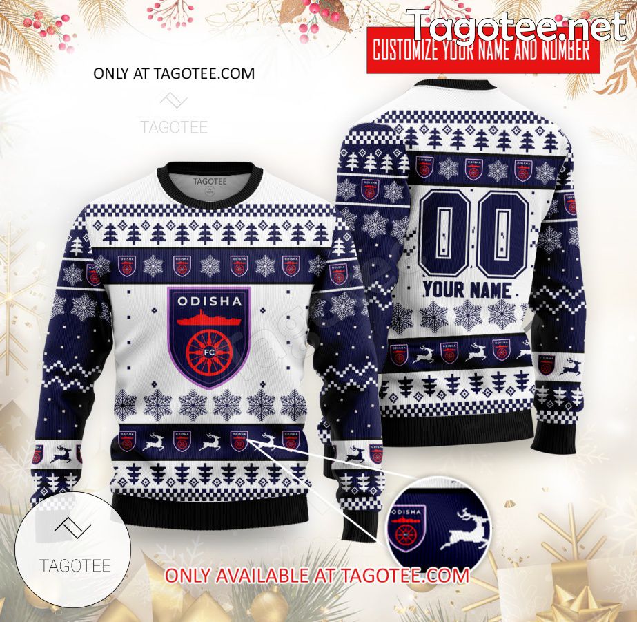 Odisha FC Custom Ugly Christmas Sweater - EmonShop