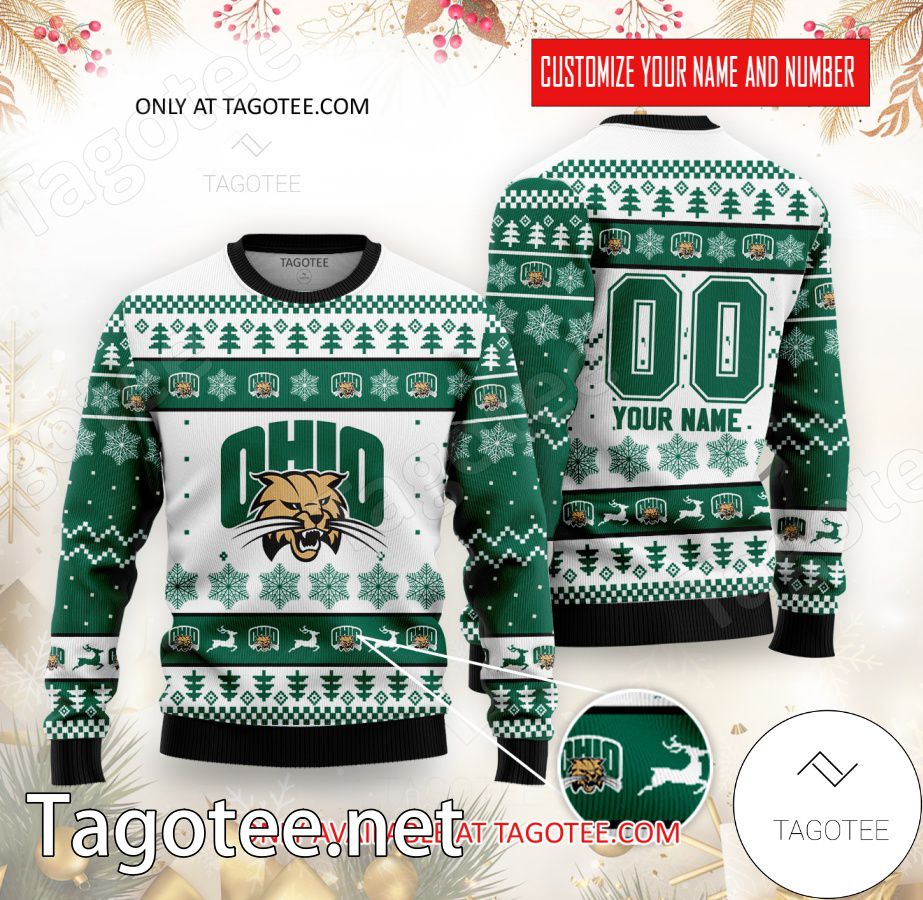 Ohio College Rugby Custom Ugly Christmas Sweater - BiShop