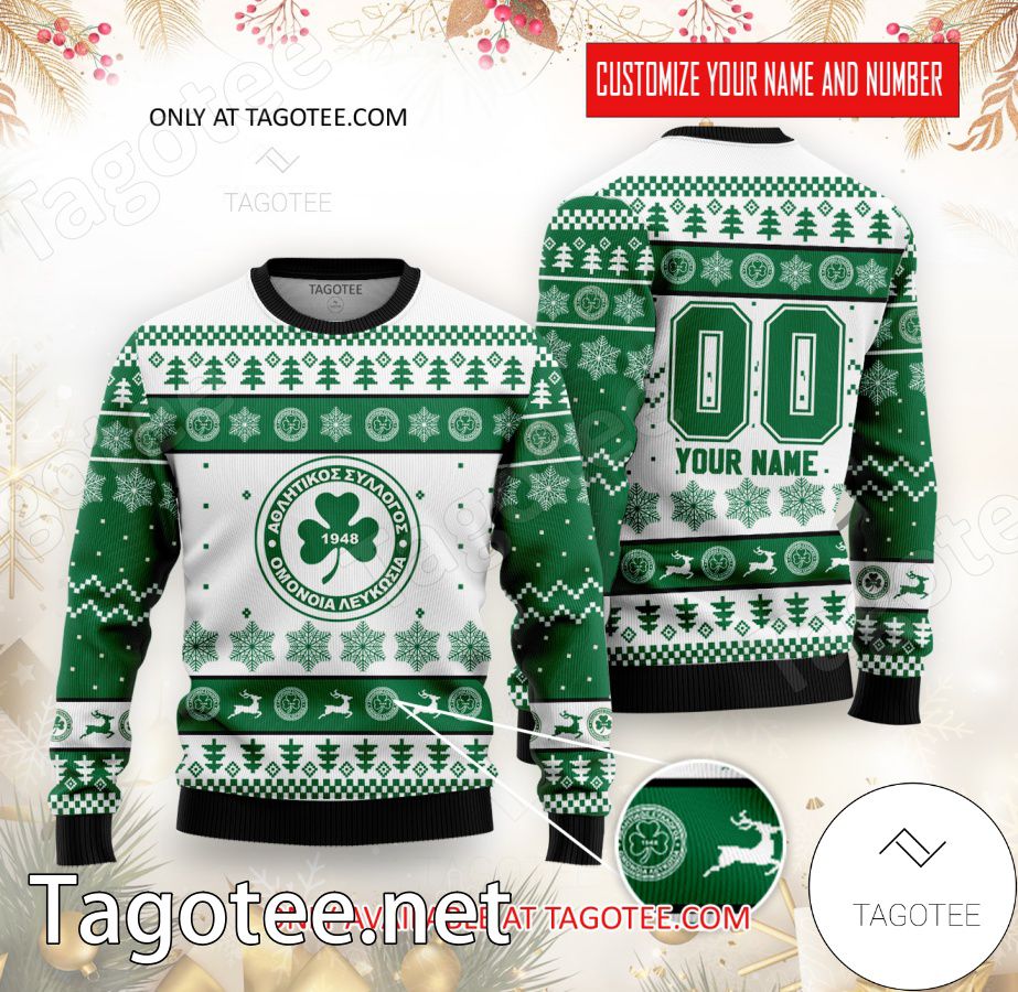 Omonia B.C. Custom Ugly Christmas Sweater - BiShop