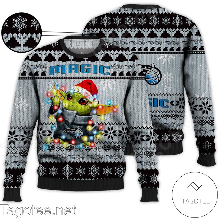 Orlando Magic Baby Yoda Star Wars NBA Ugly Christmas Sweater