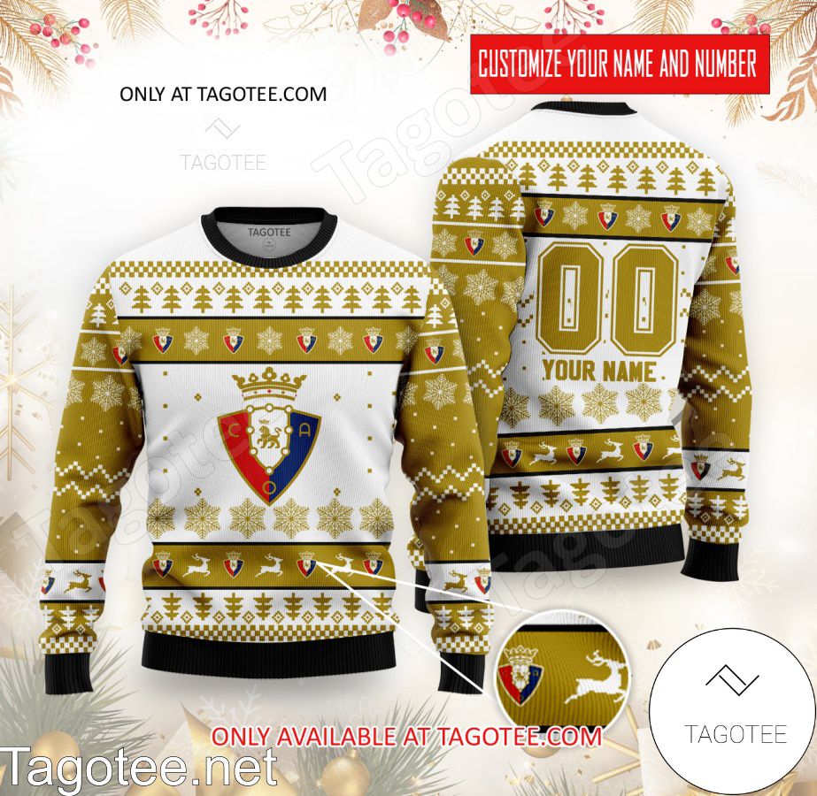 Osasuna Custom Ugly Christmas Sweater