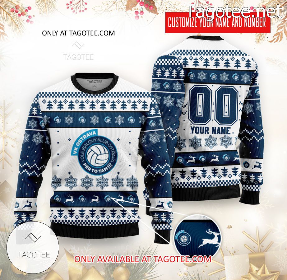 Ostrava Volleyball Custom Ugly Christmas Sweater - BiShop