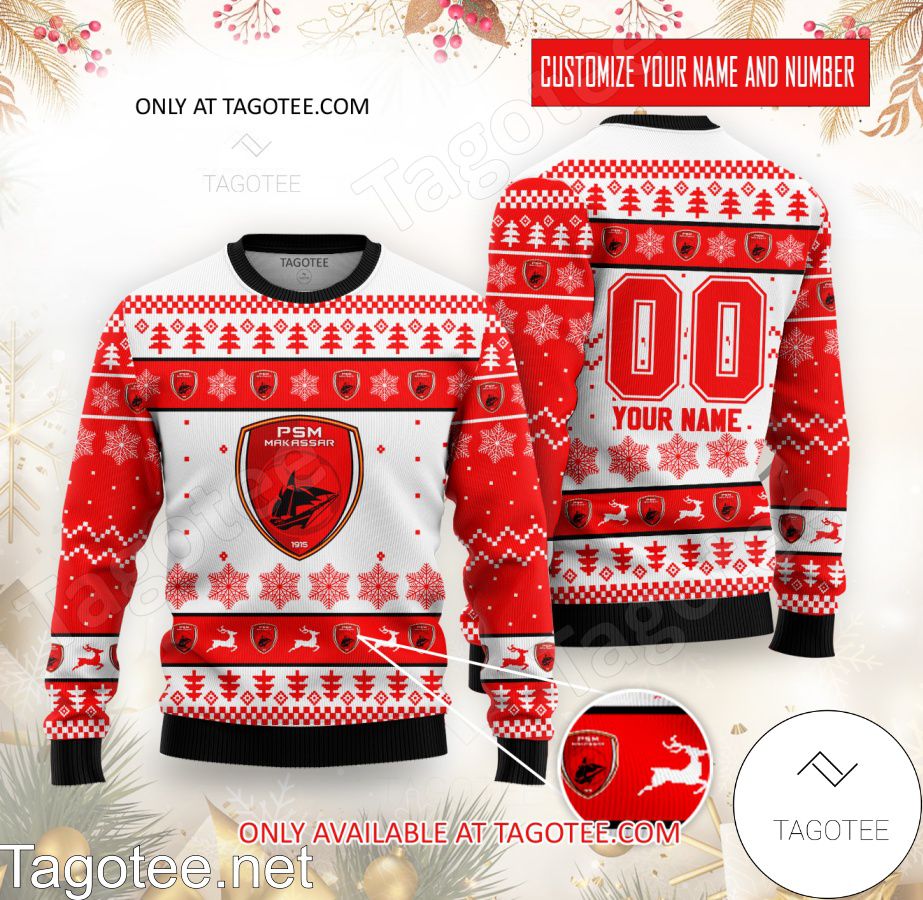 PSM Makassar Custom Ugly Christmas Sweater - BiShop