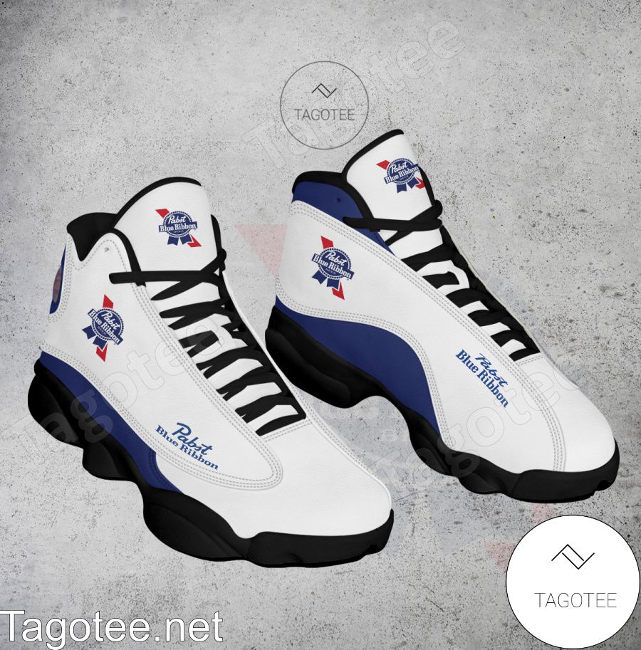 Pabst Blue Ribbon Logo Air Jordan 13 Shoes - MiuShop a