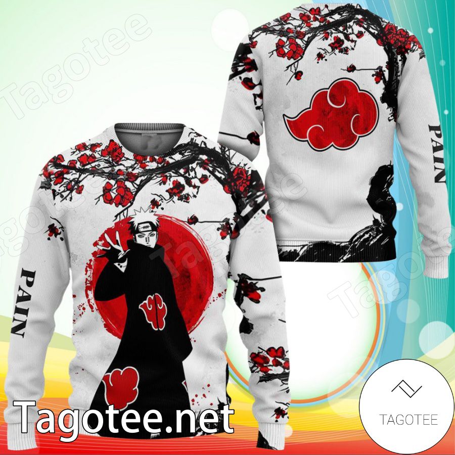 Pain Akatsuki Cherry Blossom Anime Naruto Xmas Ugly Christmas Sweater