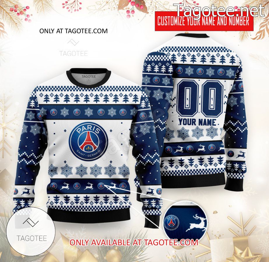 Paris Saint-Germain Handball Handball Custom Ugly Christmas Sweater - BiShop