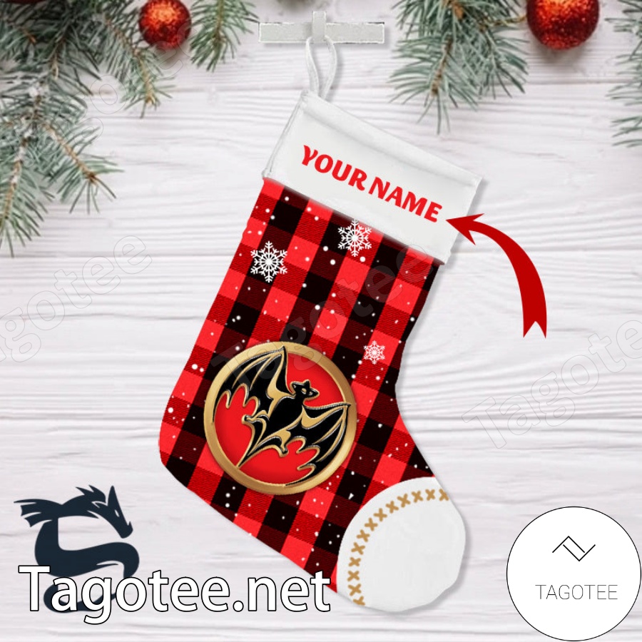 Personalised Snowy Bacardi Rum Christmas Stockings