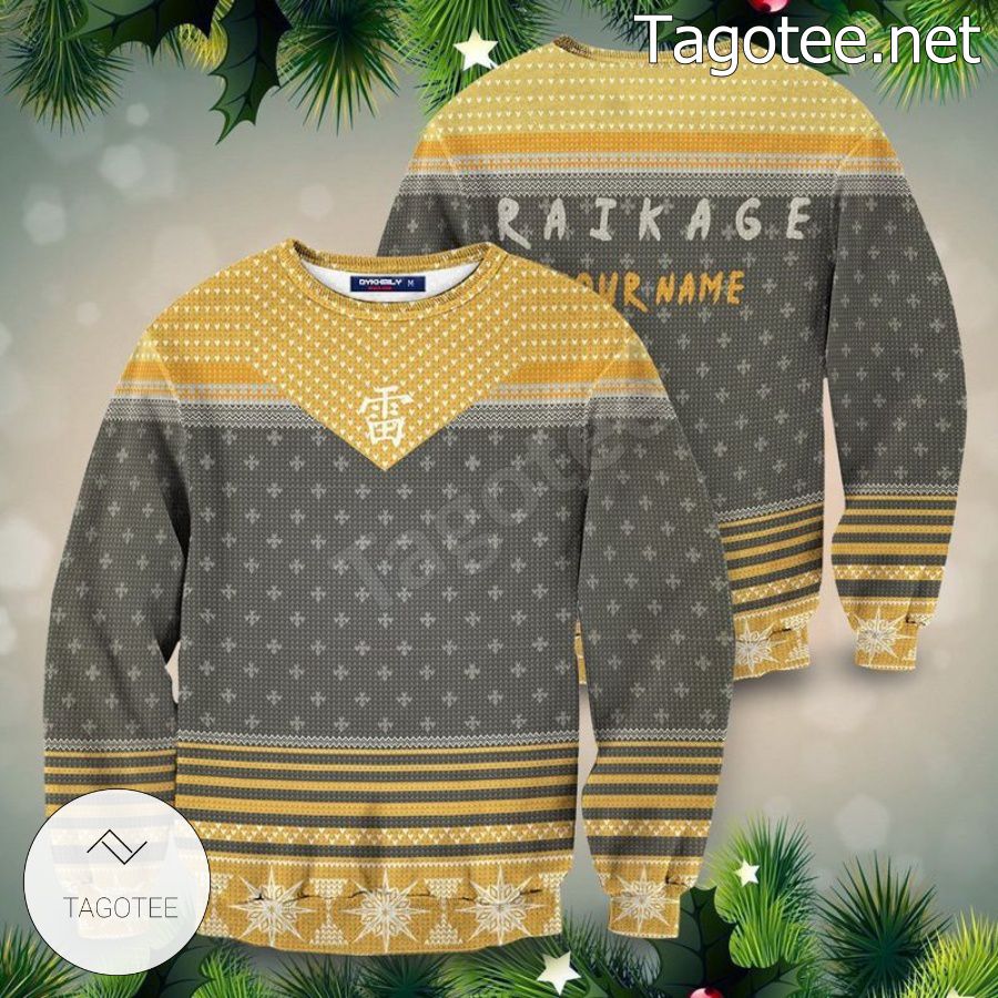 Personalized Raikage Naruto Xmas Ugly Christmas Sweater