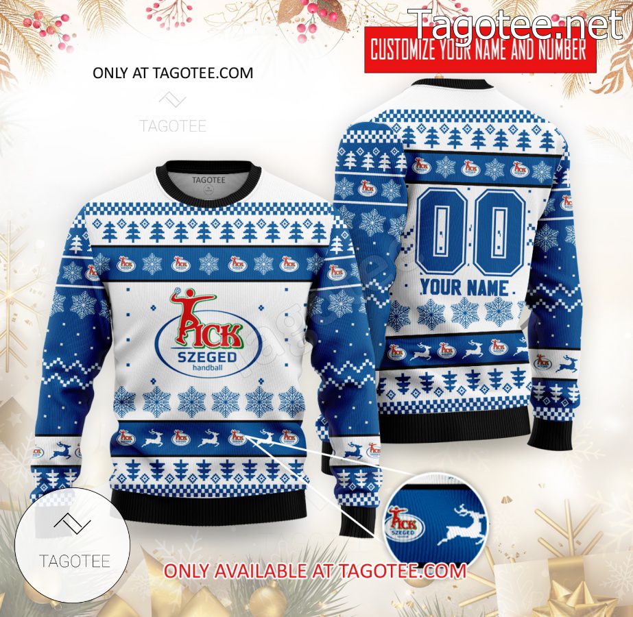 Pick Szeged Handball Custom Ugly Christmas Sweater - BiShop