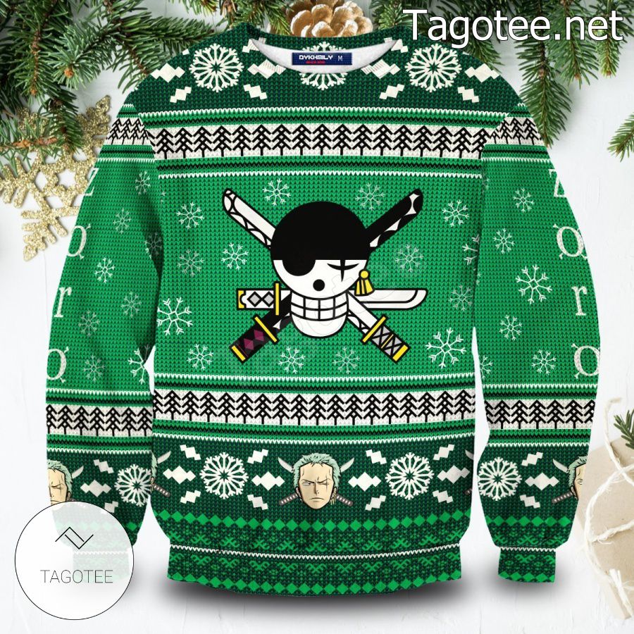 Pirate Roronoa Zoro One Piece Xmas Ugly Christmas Sweater