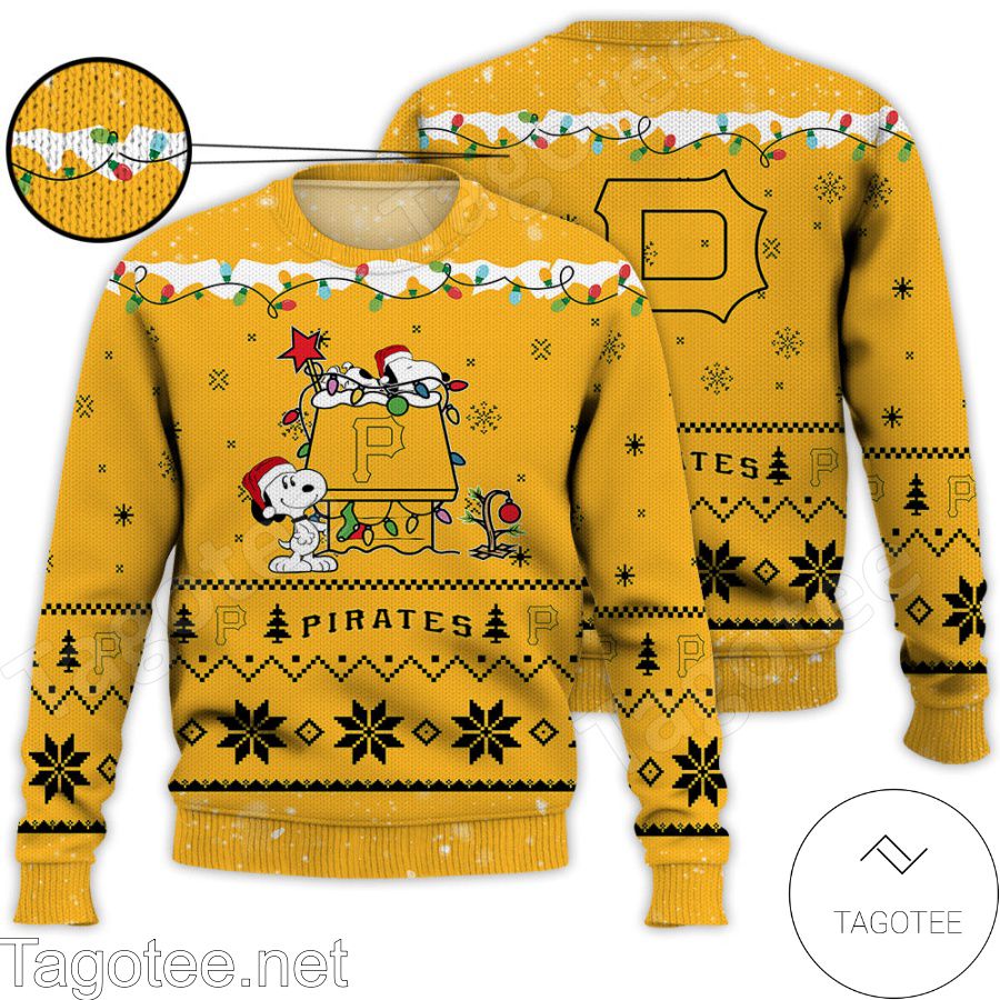 Pittsburgh Pirates Snoopy MLB Ugly Christmas Sweater