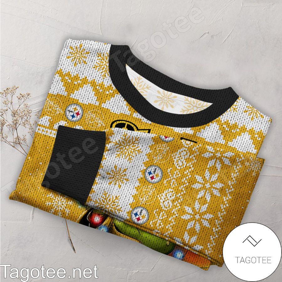 Pittsburgh Steelers Baby Yoda Star Wars NFL Ugly Christmas Sweater a