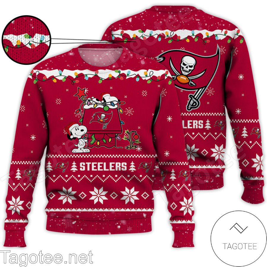 Pittsburgh Steelers Snoopy NFL Ugly Christmas Sweater