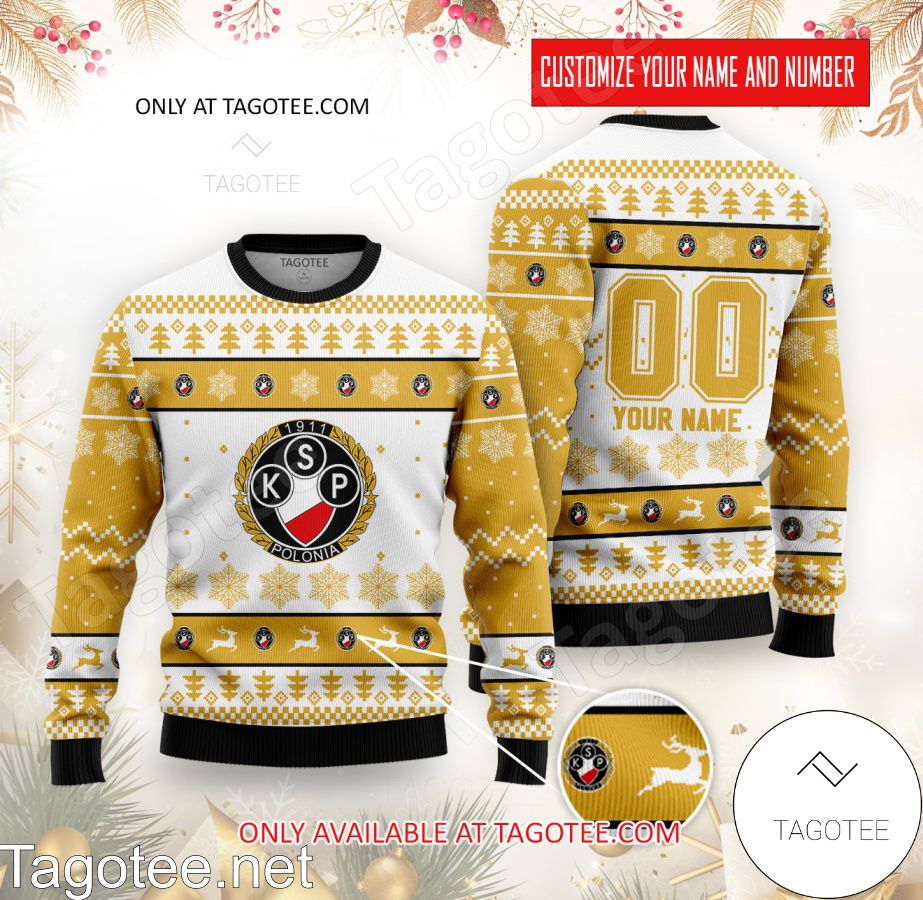 Polonia Warszawa Custom Ugly Christmas Sweater - MiuShop