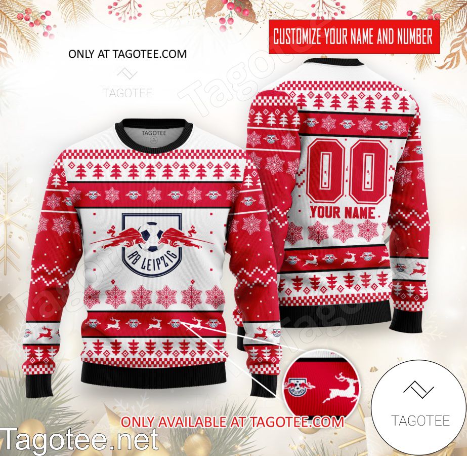 RB Leipzig Custom Ugly Christmas Sweater - BiShop