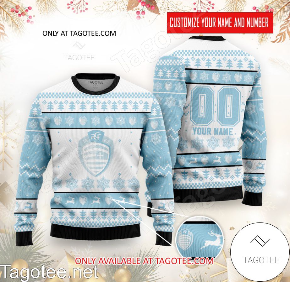 Racing Club de France Custom Ugly Christmas Sweater