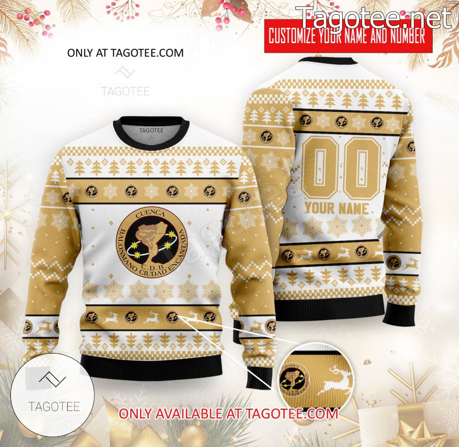 Rebi Balonmano Cuenca Handball Custom Ugly Christmas Sweater - BiShop