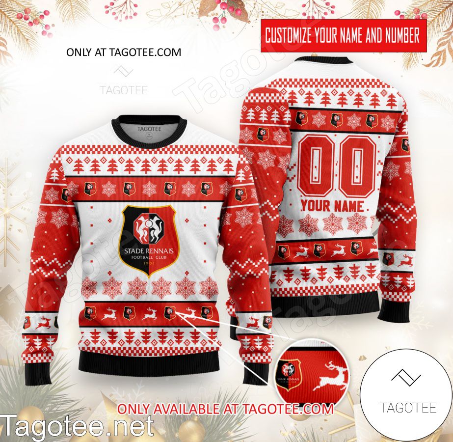 Rennes Custom Ugly Christmas Sweater - BiShop