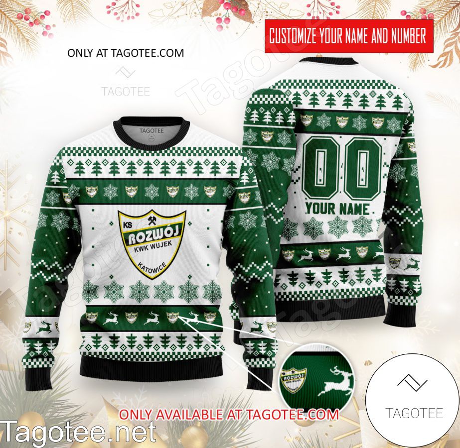 Rozwój Katowice Custom Ugly Christmas Sweater - MiuShop