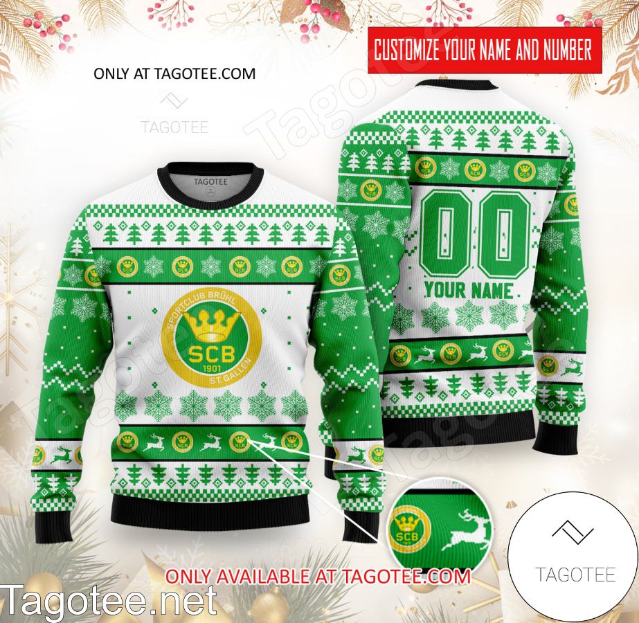 SC Brühl Custom Ugly Christmas Sweater - BiShop