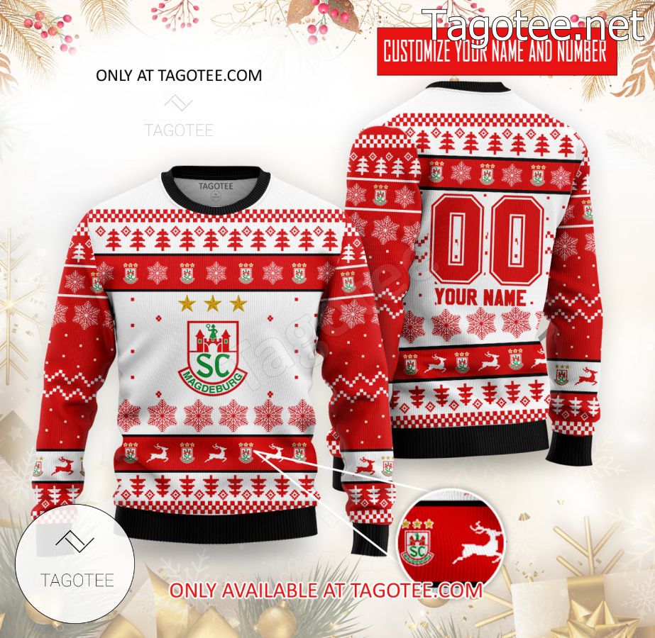 SC Magdeburg Handball Custom Ugly Christmas Sweater - BiShop