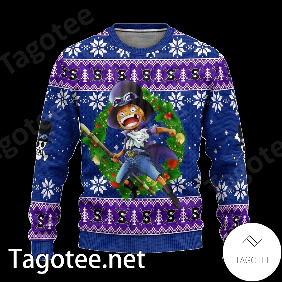 Sabo One Piece Xmas Anime Manga Anime Xmas Ugly Christmas Sweater