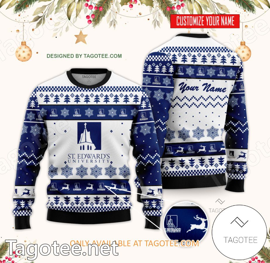 Saint Edward's University Custom Ugly Christmas Sweater - BiShop