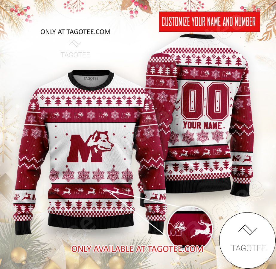 Saint Mary's Huskies Hockey Custom Ugly Christmas Sweater - EmonShop