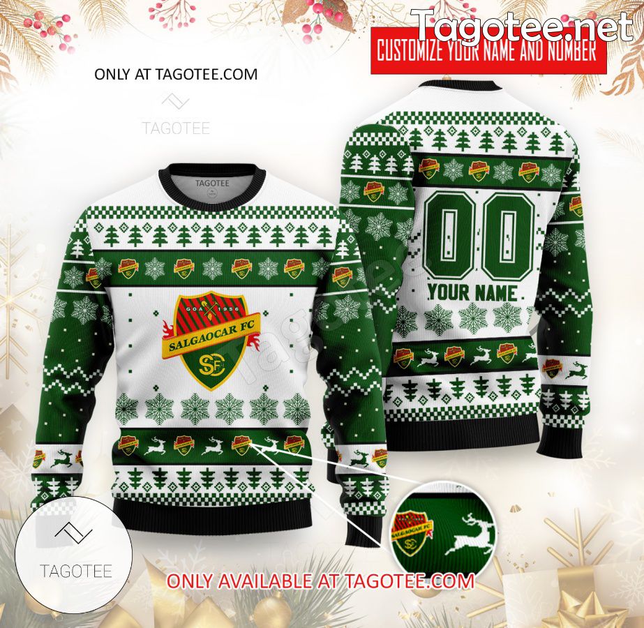 Salgaocar SC Custom Ugly Christmas Sweater - EmonShop