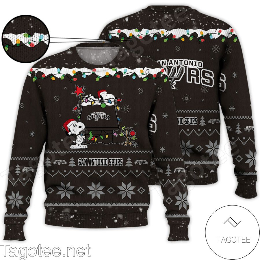 San Antonio Spurs Snoopy NBA Ugly Christmas Sweater