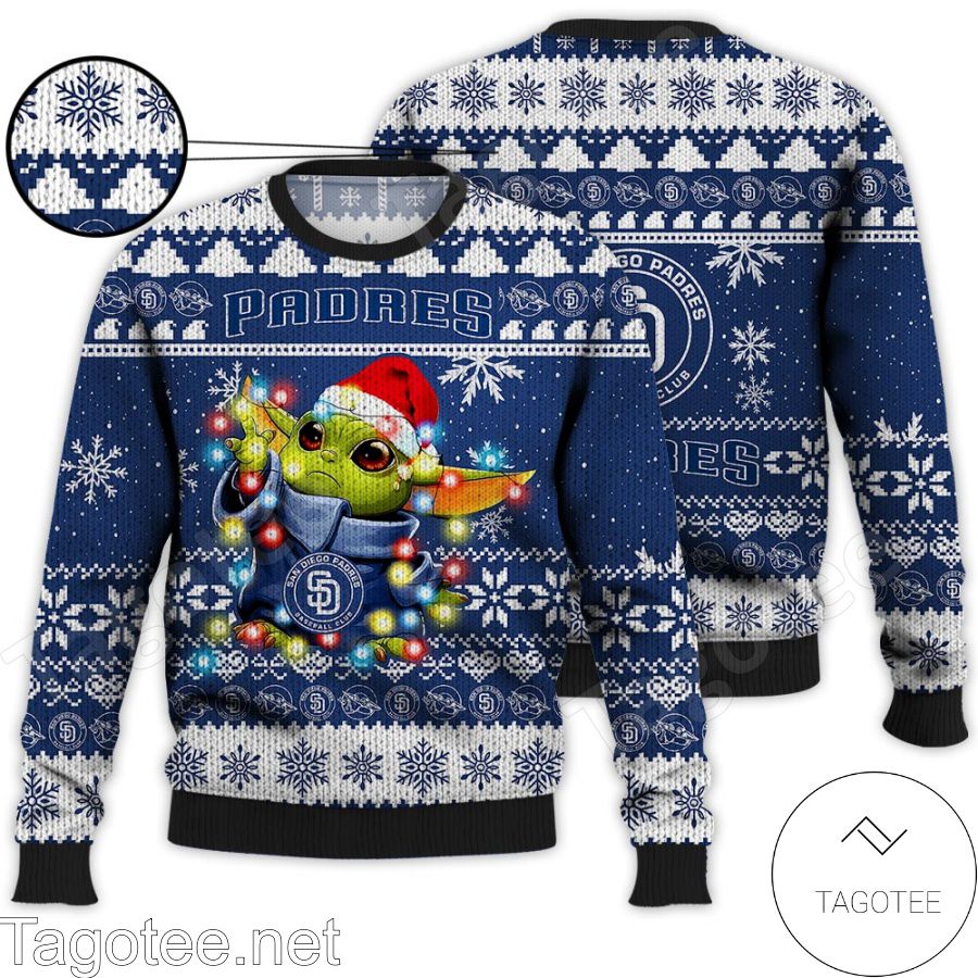 San Diego Padres Baby Yoda Star Wars MLB Ugly Christmas Sweater