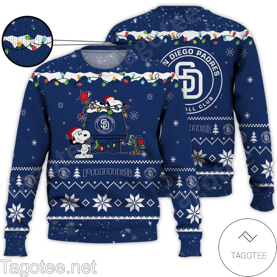 San Diego Padres Snoopy MLB Ugly Christmas Sweater