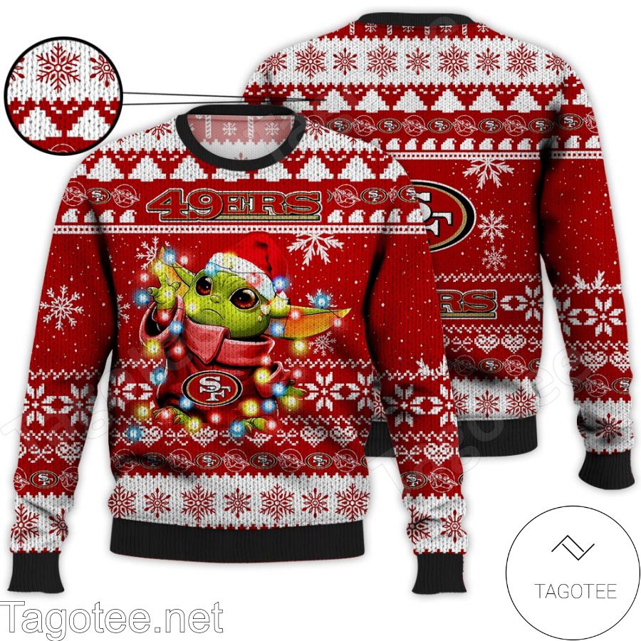 San Francisco 49ers Baby Yoda Star Wars NFL Ugly Christmas Sweater