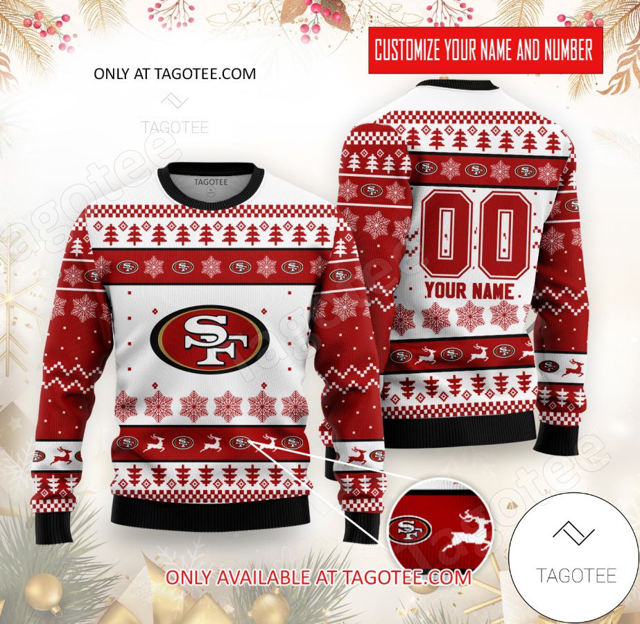 San Francisco 49ers Custom Ugly Christmas Sweater - EmonShop