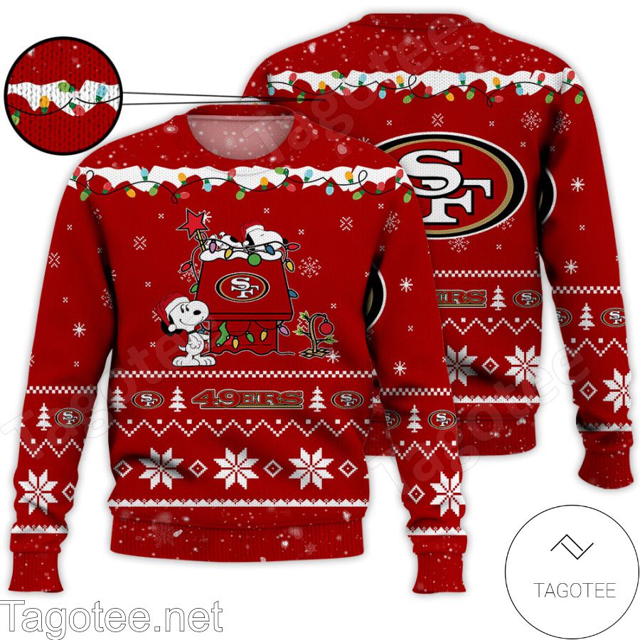 San Francisco 49ers Snoopy NFL Ugly Christmas Sweater