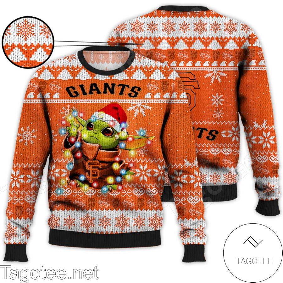 San Francisco Giants Baby Yoda Star Wars MLB Ugly Christmas Sweater