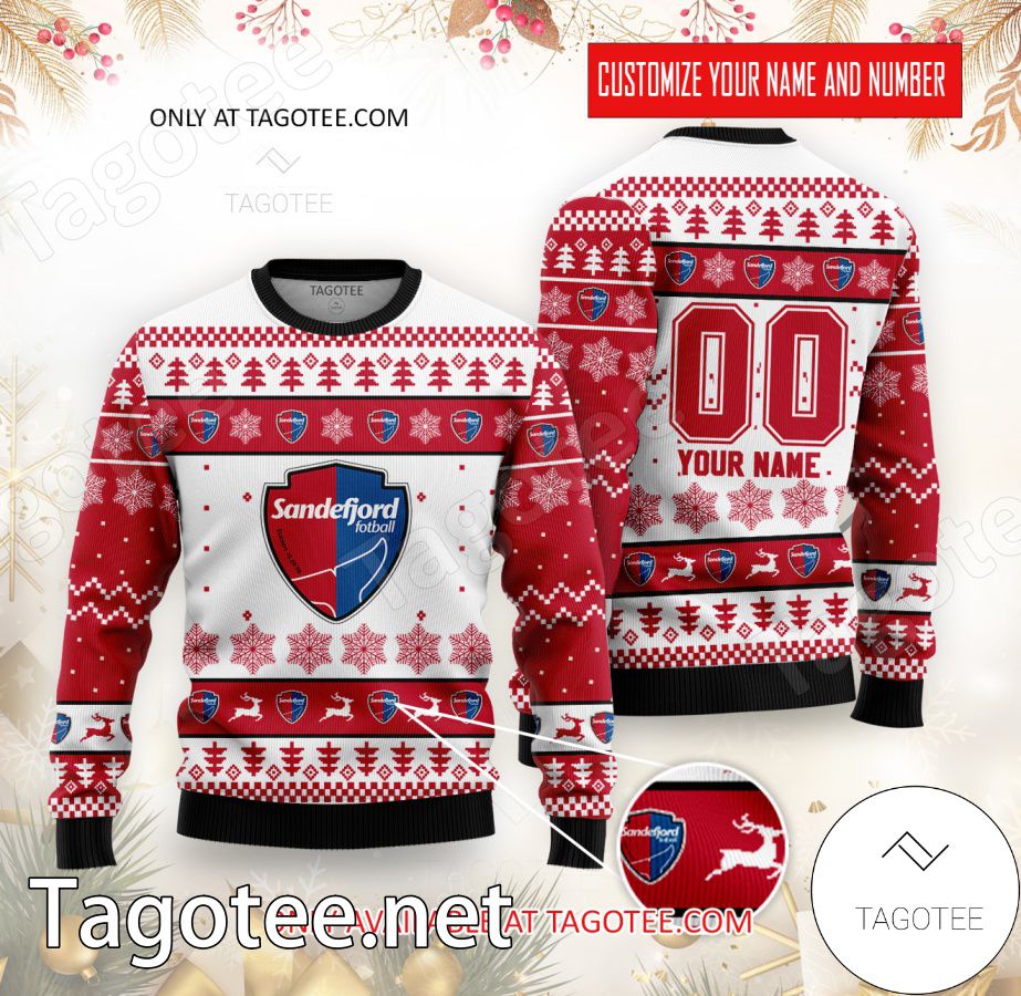 Sandefjord Fotball Custom Ugly Christmas Sweater - EmonShop