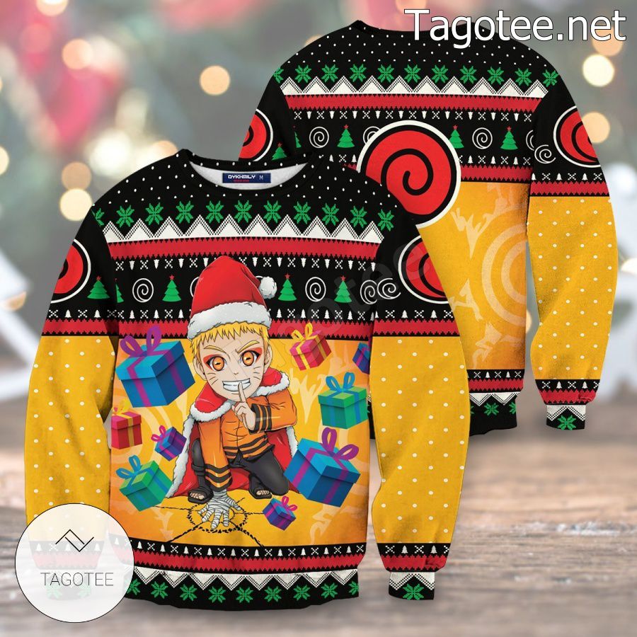 Santa Uzumaki Naruto Xmas Ugly Christmas Sweater