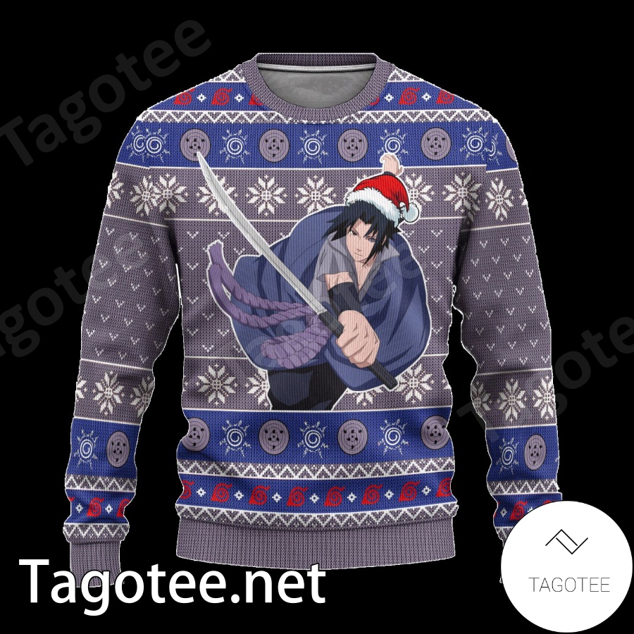 Sasuke Rinnegan Xmas Naruto Manga Anime Xmas Ugly Christmas Sweater