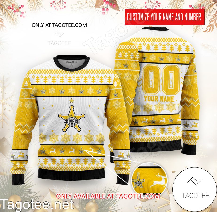 Sheriff Tiraspol Custom Ugly Christmas Sweater - BiShop