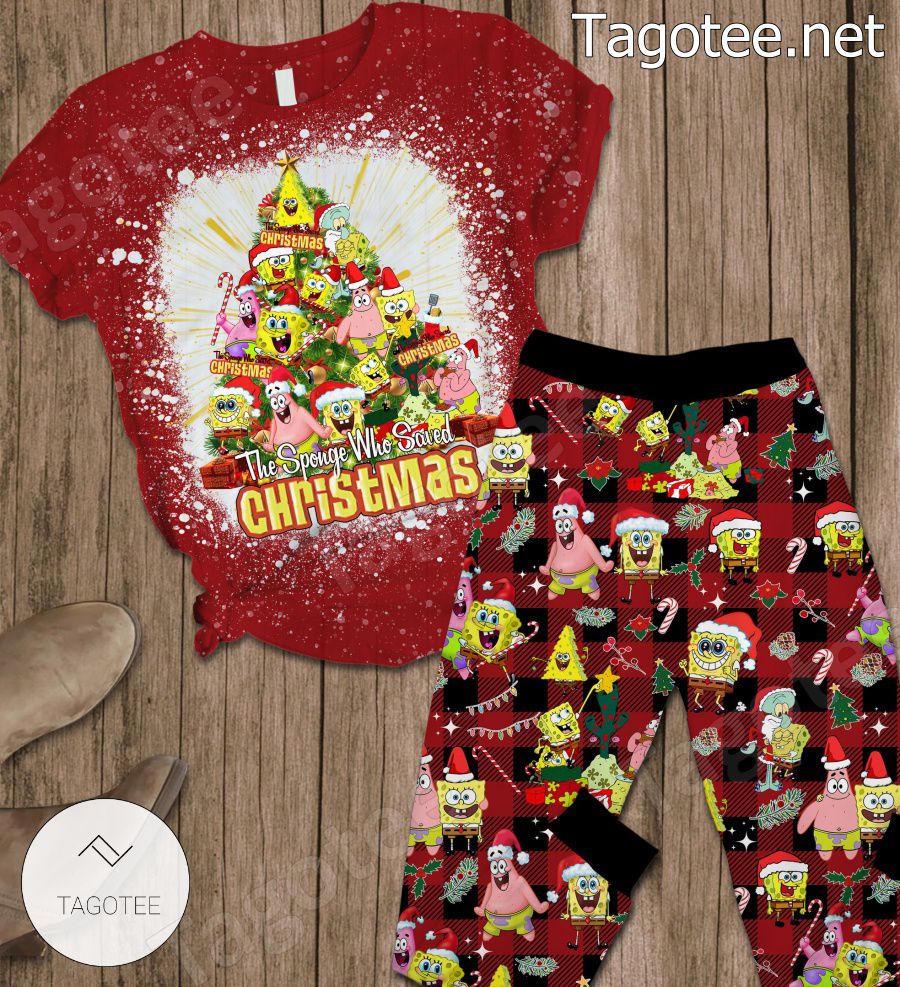 Spongebob Squarepants The Sponge Who Saved Christmas Pajamas Set