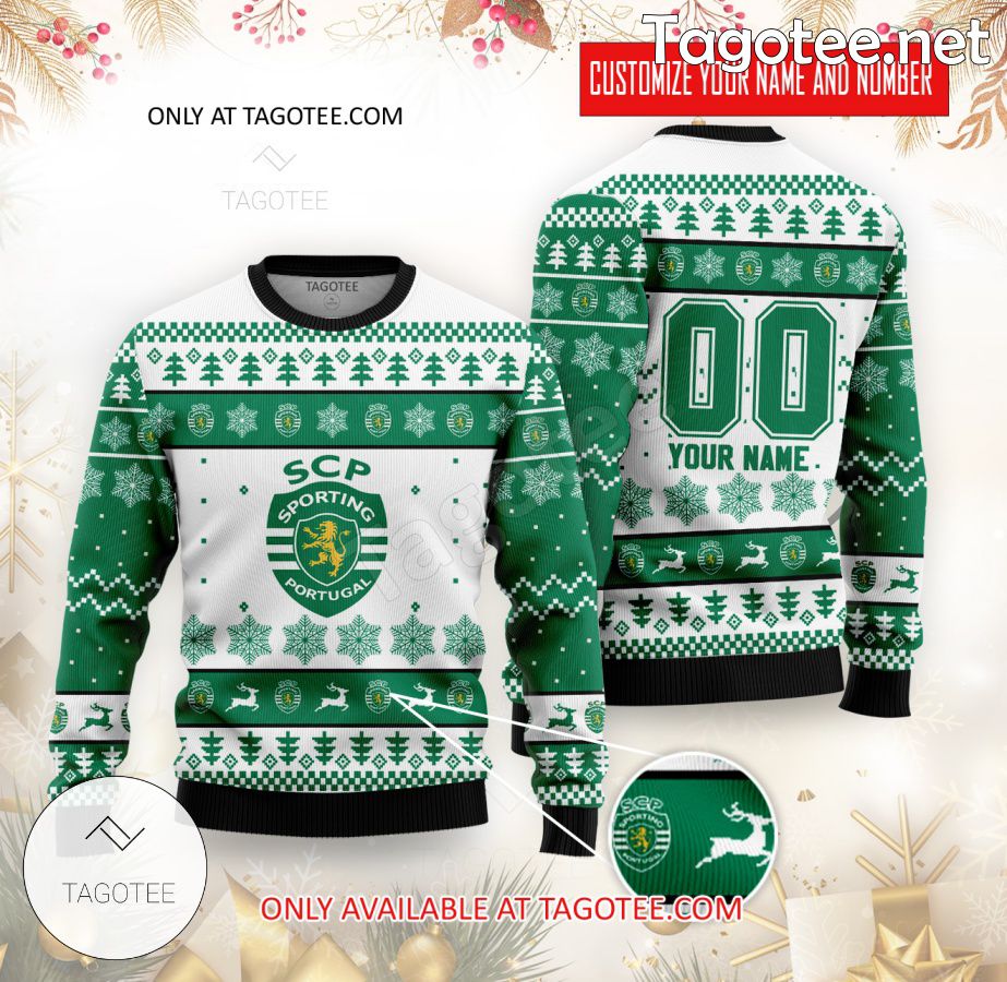 Sporting CP Handball Custom Ugly Christmas Sweater - BiShop