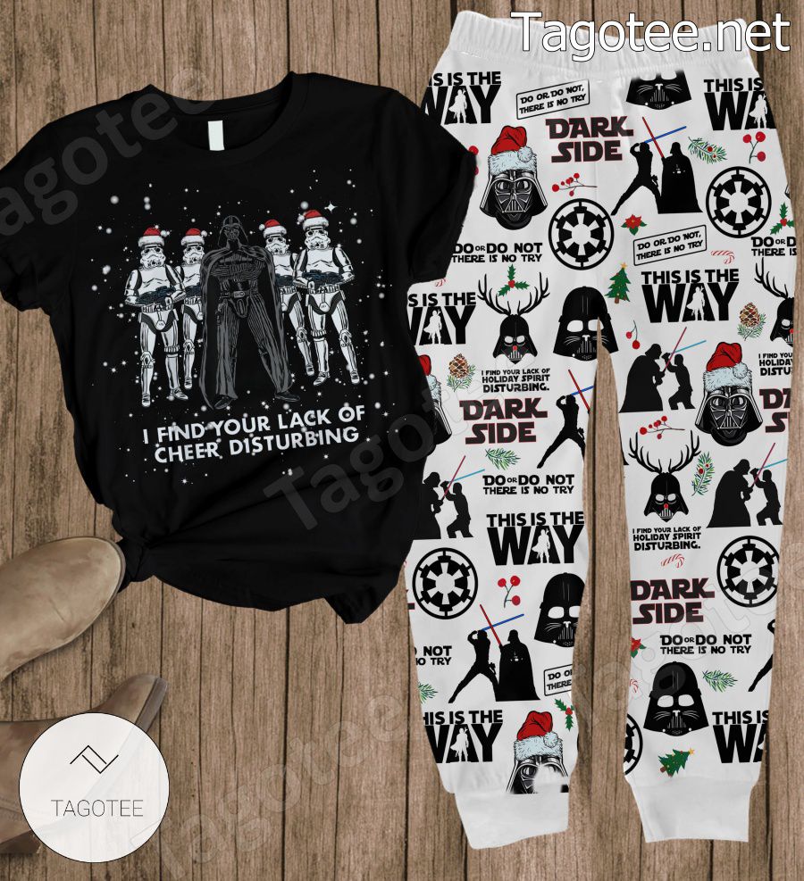 Star Wars I Find Your Lack Of Cheer Disturbing Christmas Pajamas Set