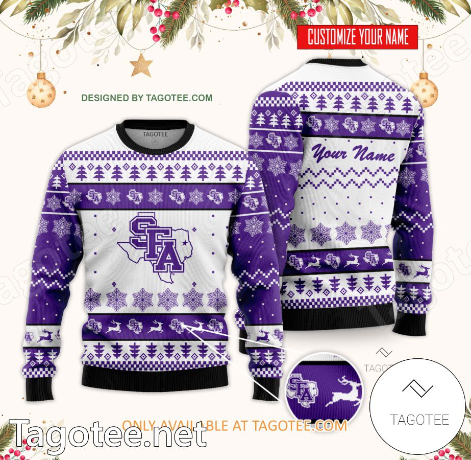 Stephen F Austin State University Custom Ugly Christmas Sweater - BiShop