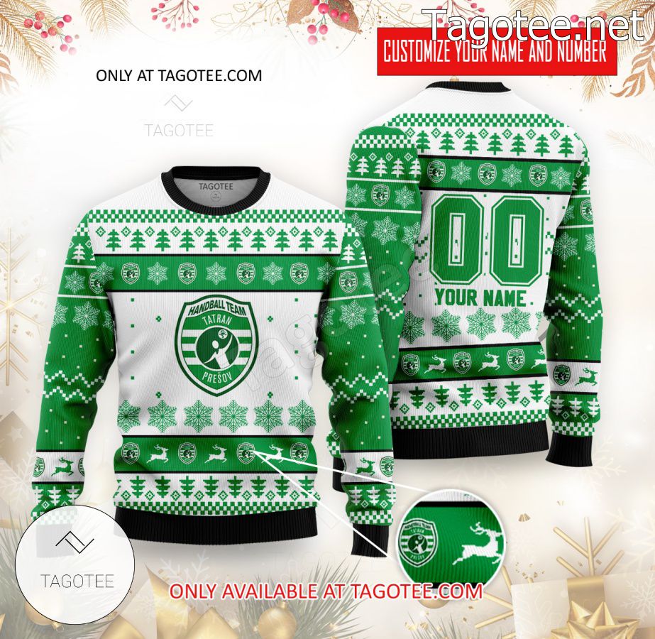 TATRAN Presov Handball Custom Ugly Christmas Sweater - BiShop