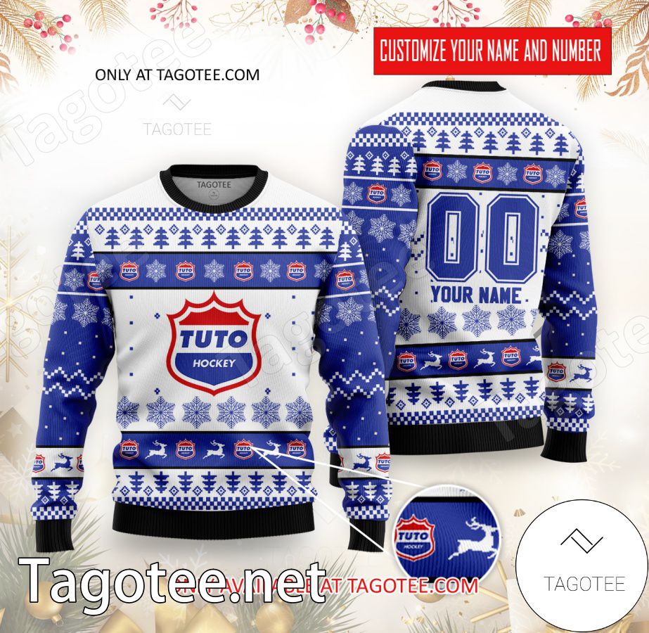 TUTO Hockey Custom Ugly Christmas Sweater - BiShop